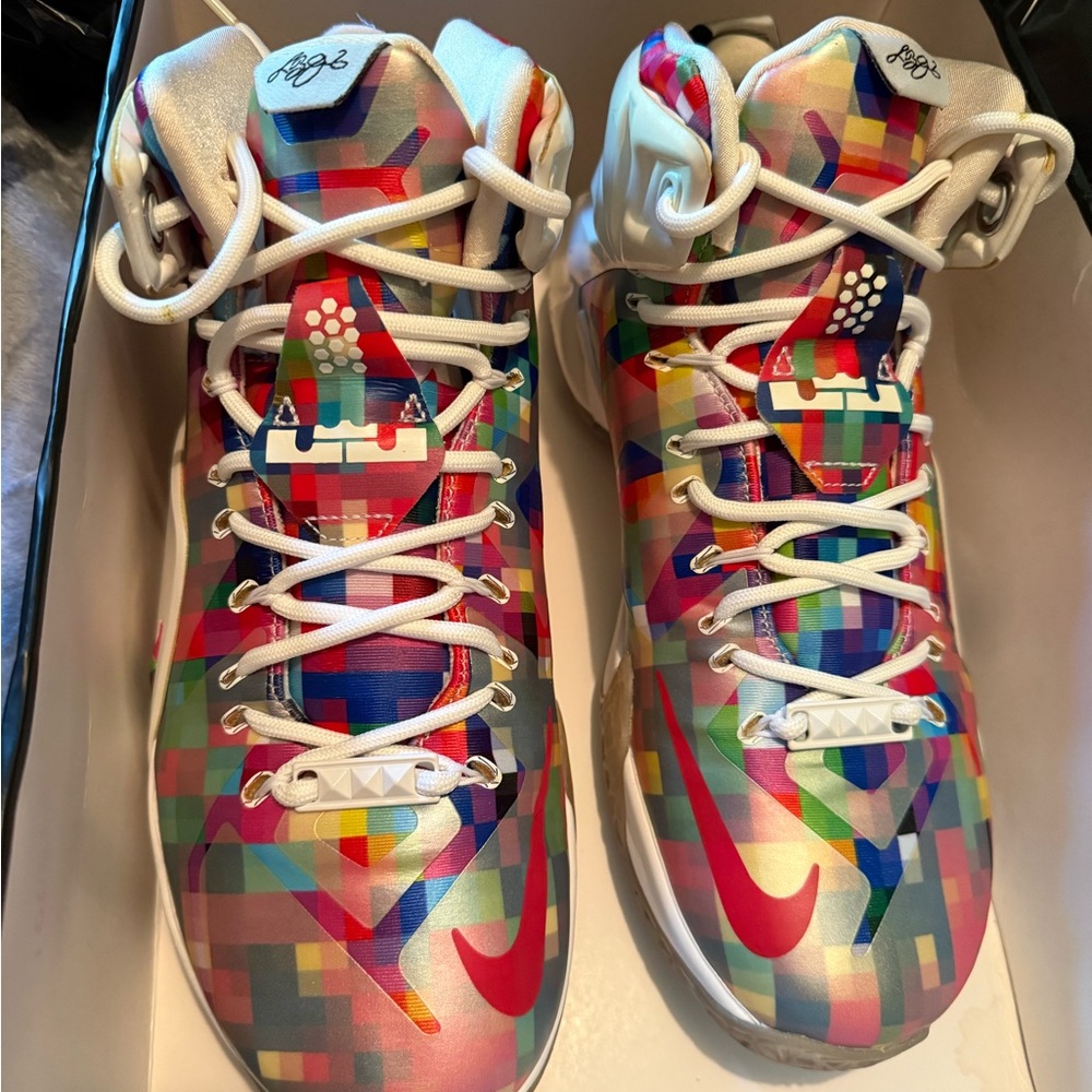 Nike Lebron XII EXT Multi Color Prisim Shoes